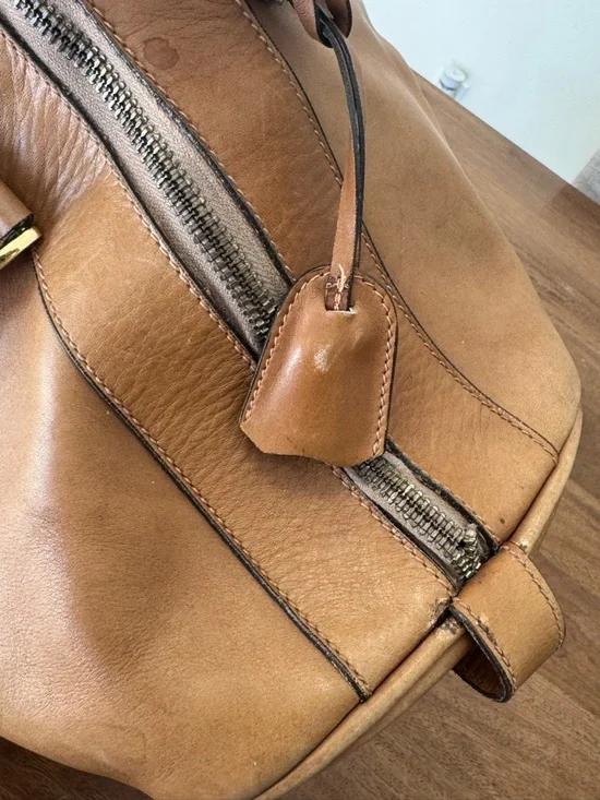 Vintage Gucci Leather Weekender Duffel Bag (project) - Picture 16 of 16